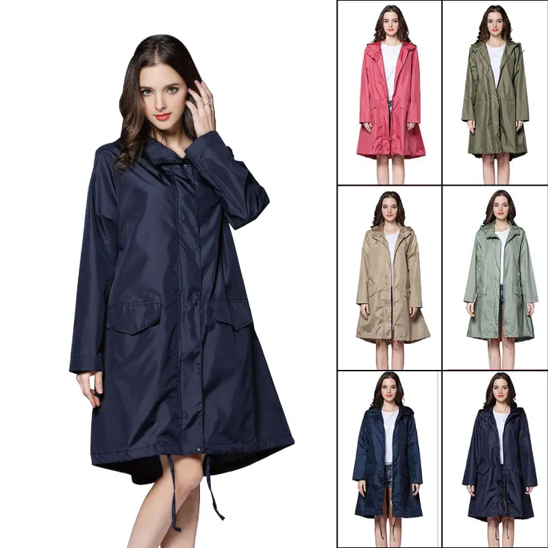 Breathable Gift Rain Coat Jacket Hooded With Handbag