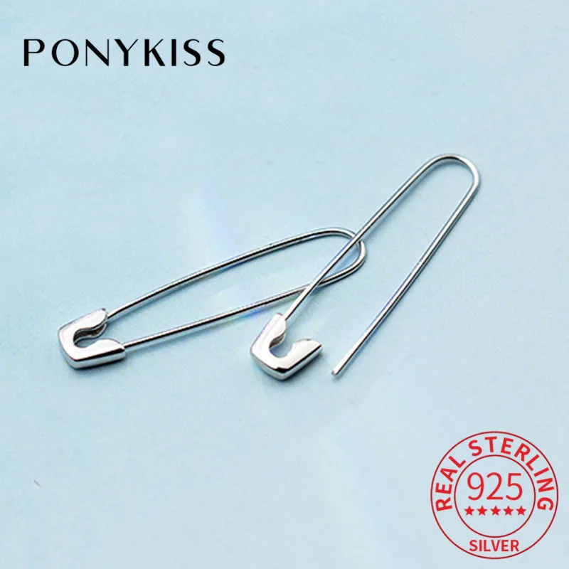 

Серьги-скрепки женские из серебра 100% пробы, 925 пробы