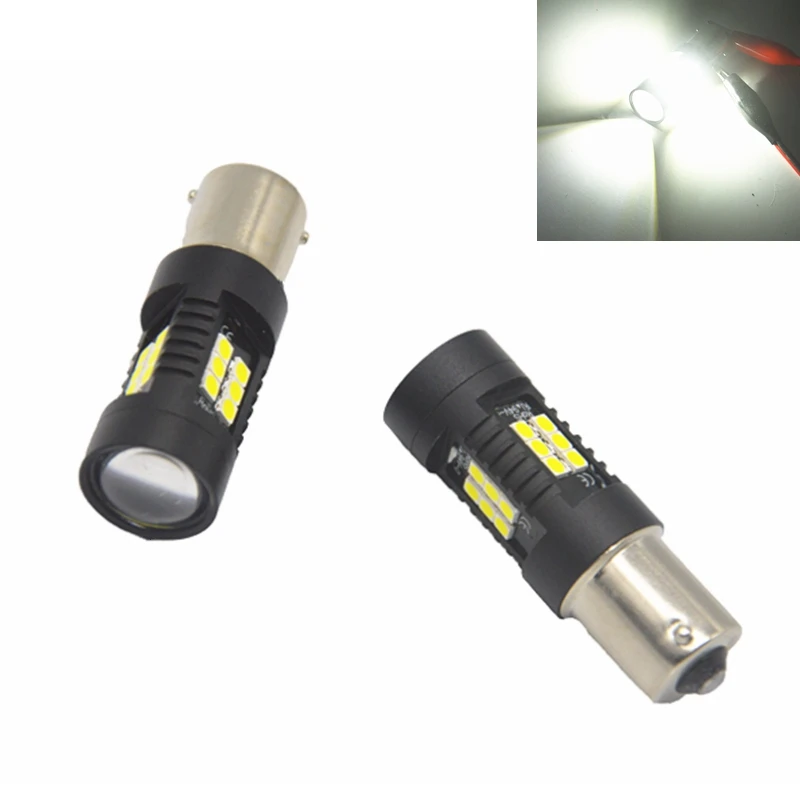 Cветодиодные лампы светодиодные 2 шт. 1156 BA15S P21W BAU15S PY21W BAY15D 1157 P21/5 Вт R5W 21 3030SMD