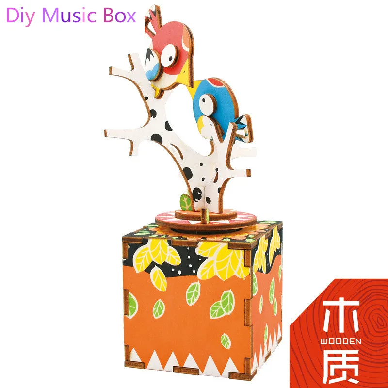 

Hot Sale Lover Gift Diy Puppenhaus Brithday Miniature Furniture House Toys for Children Wooden Box Toys Doll House JHZQW070-01