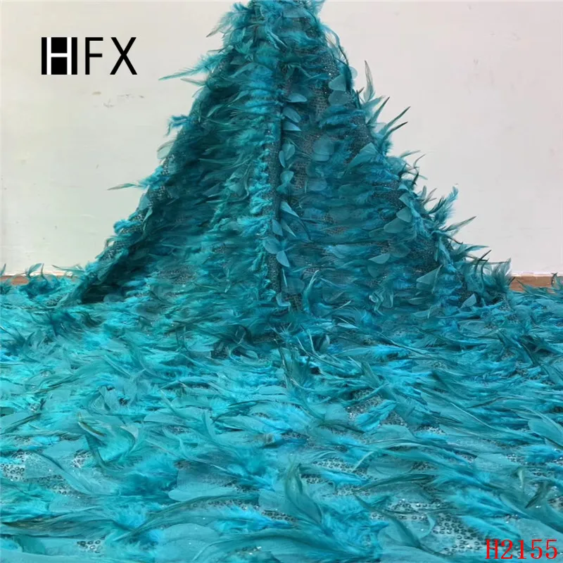 HFX Роскошная африканская кружевная ткань для свадьбы вышитая французскими
