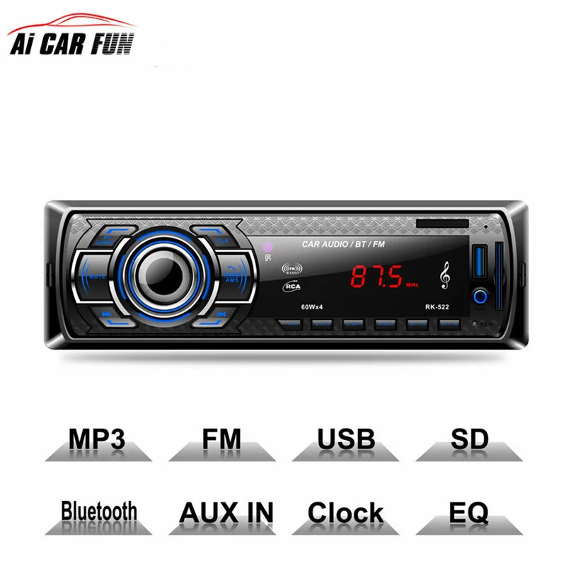 Автомагнитола RK522 с Bluetooth mp3 плеером и USB портом|bluetooth autoradio|radio tunercar player |