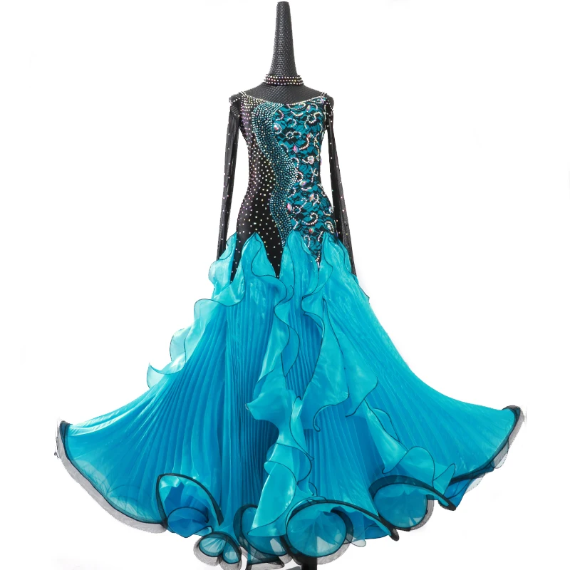 

Ballroom Dance Dress For Women High Quality Competition Dresses Modern Waltz Tango Standard Ballroom Costume white MD562