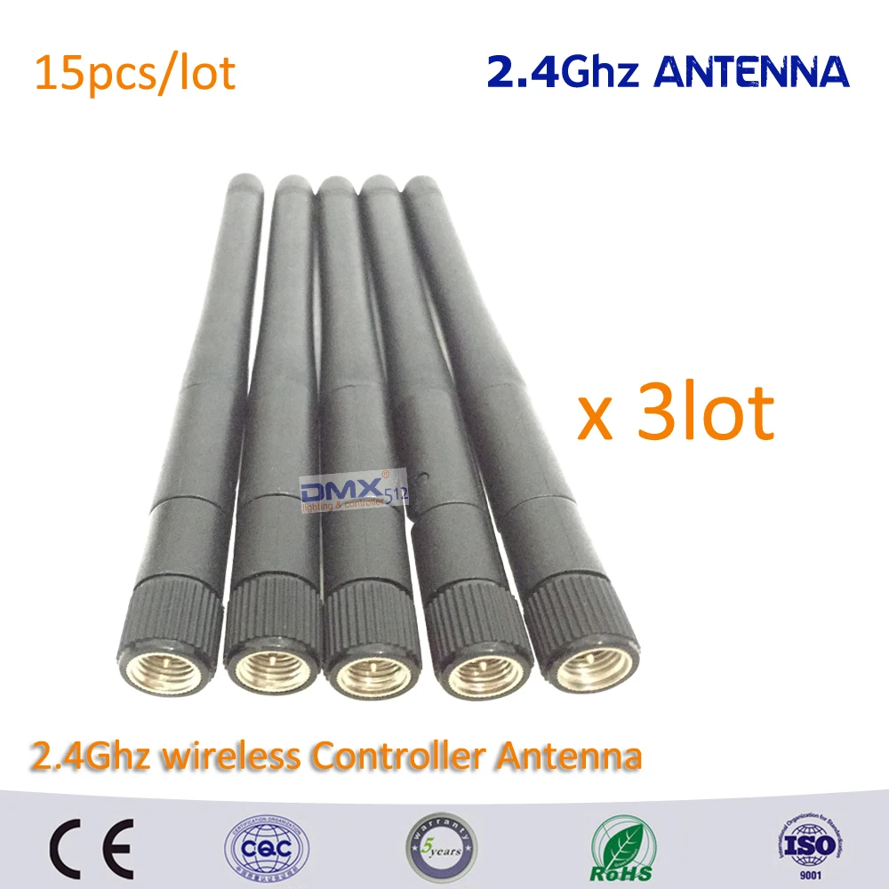 DHL Free Shipping 15pcs/lot   High Quality 2.4Ghz Wireless 400M Antenna  for wireless dmx PCB module