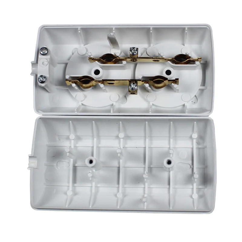 Новинка 2019 европейская удлинительная розетка с 2 разъемами без заземления кабеля