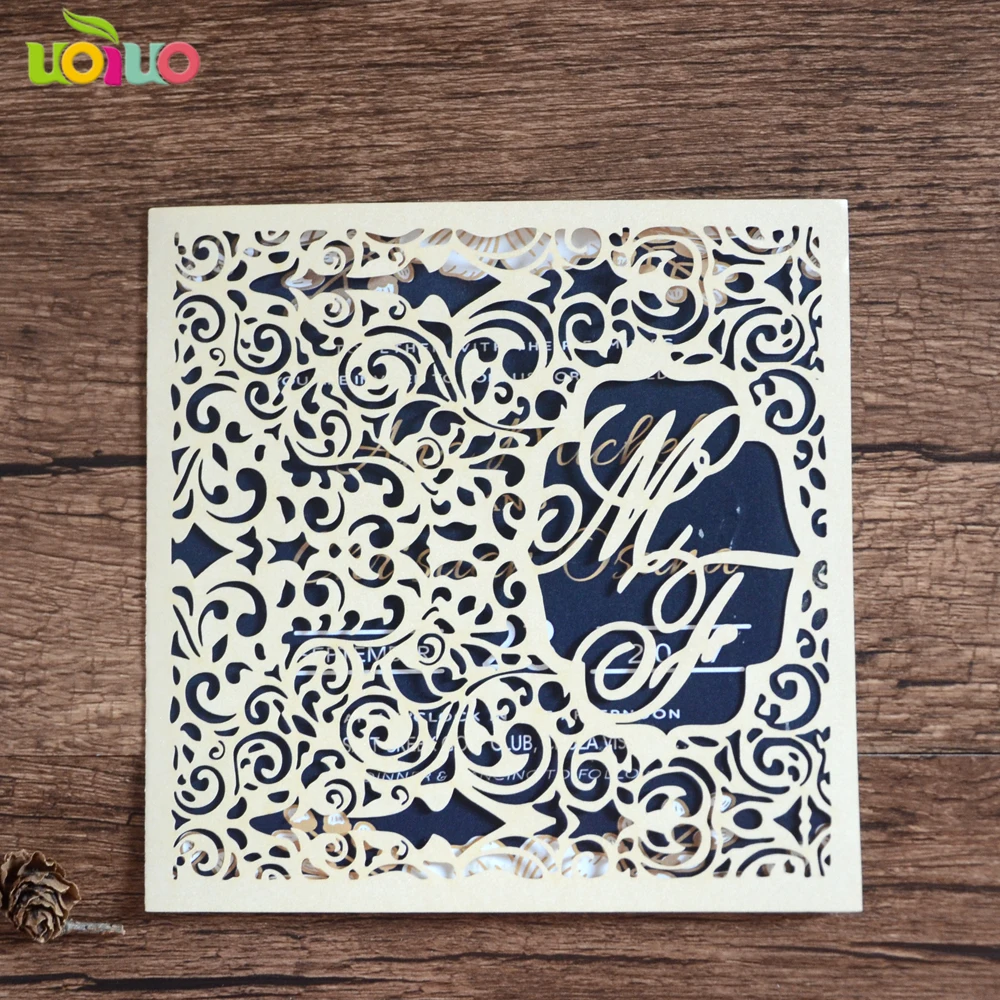 Уникальное бесплатное название логотип изумрудной зеленой лазерной резки