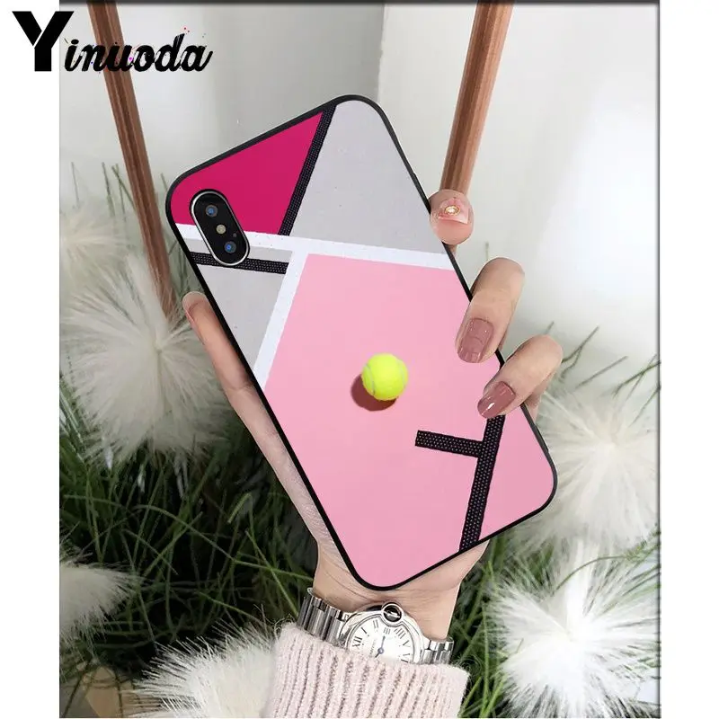 A8 Yinuoda Теннисная ракетка Coque Shell чехол для телефона Apple iPhone 8 7 6 6S Plus X XS MAX 5 5S SE XR сотовые телефоны - Цвет: A8