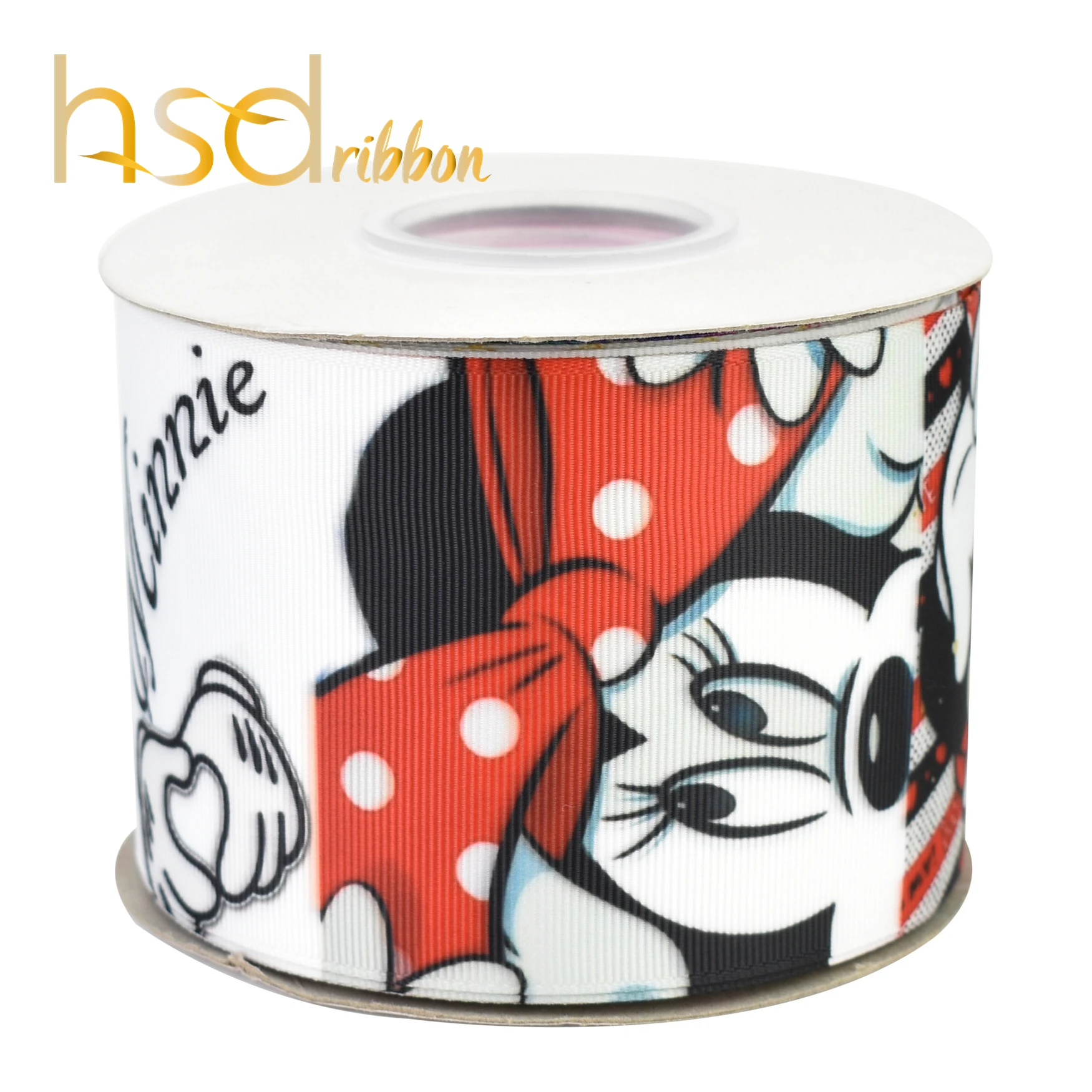 HSDRibbon 22 мм 38 мм 50 мм 75 мм Печатные HT Grosgrain ленты 50 ярдов/рулон