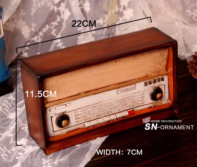 Античная имитация радио модель смолы ностальгия FM украшения Ремесло бар Домашний Декор подарки ремесла