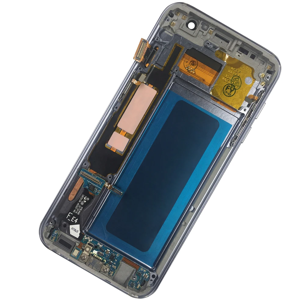 10 шт./лот 5 ''ЖК дисплей с рамкой для SAMSUNG Galaxy s7 edge G935 G935F сенсорный экран