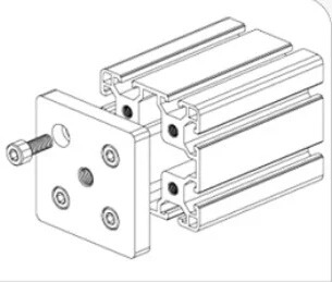 Wkooa алюминиевый профиль аксессуары концевое соединение Соединительная пластина