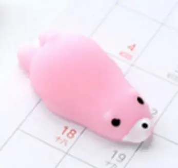 pink north bear Мини милый мягкий Кот Антистресс мяч сжимающий Моти поднимающиеся игрушки Abreact мягкий липкий сквиши снятие стресса забавная игрушка в подарок - Цвет: pink north bear