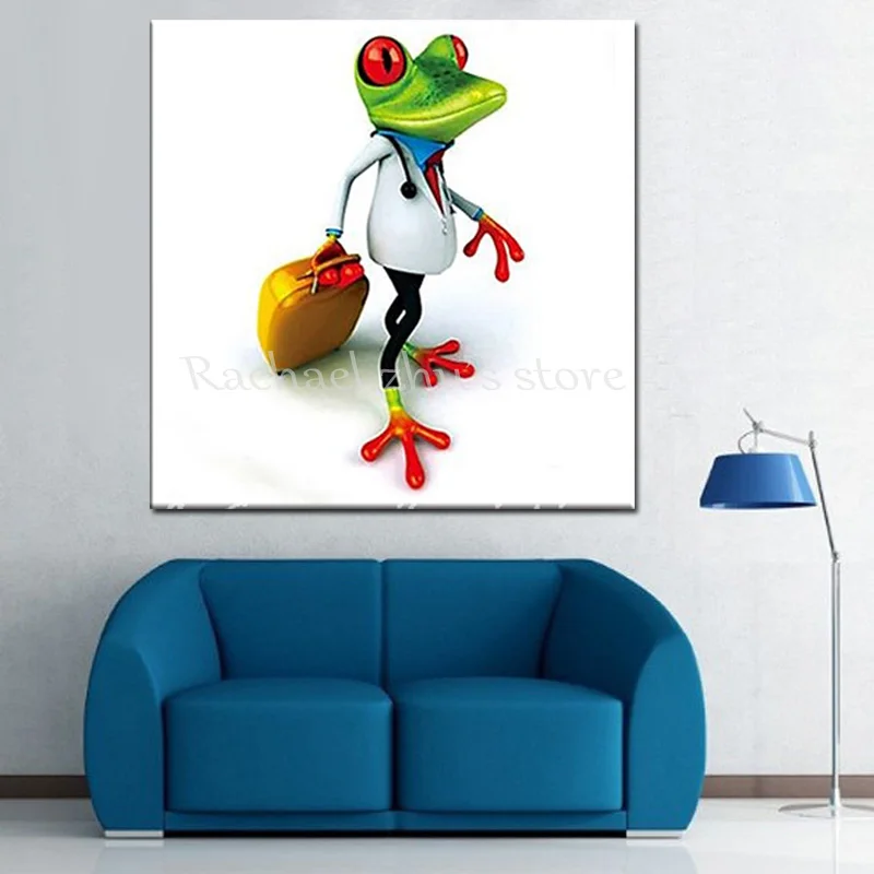 Картина маслом на холсте с животными ручная роспись|frog oil painting|oil paintingpaintings on canvas |