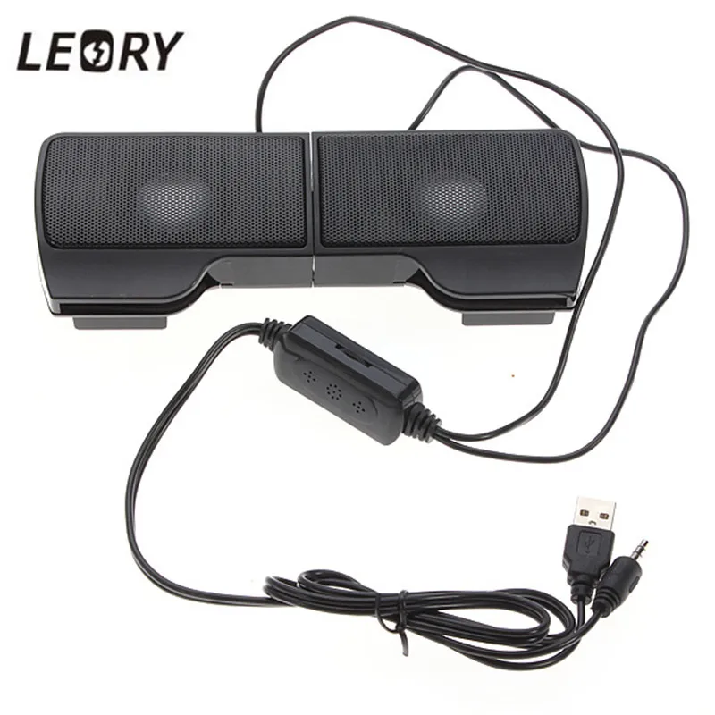 Высокое качество 2 шт. мини стереоколонка USB линейный контроллер для ноутбука ПК