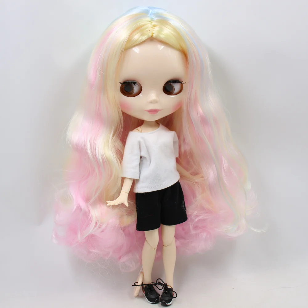 Ледяной DBS Blyth кукольные нет. BL1017/136/288/6005 розовый микс бело-голубое и золотистыми