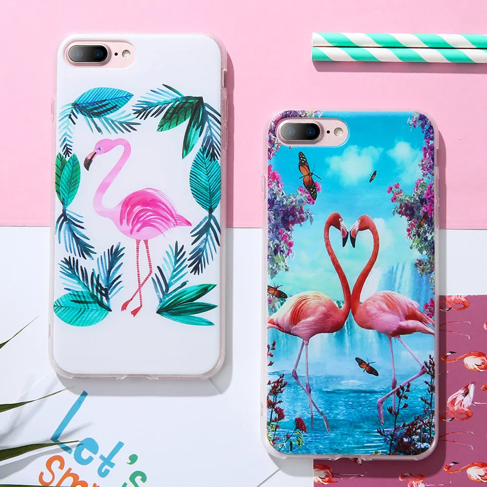Чехол KISSCASE Girly с узором для Samsung galaxy a5 2017 Galaxy S7 Edge Note 9 8 S9 S8 Plus S6 фламинго чехлы Coque |