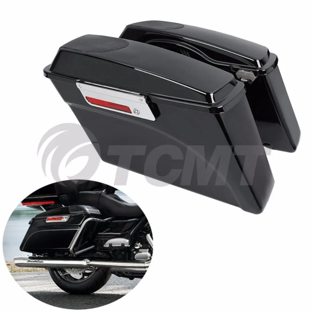 Мотоцикл 5 &quotx 7&quot седло сумка с динамиком для Harley Touring Road King Electra Gilde Street Glide 1994