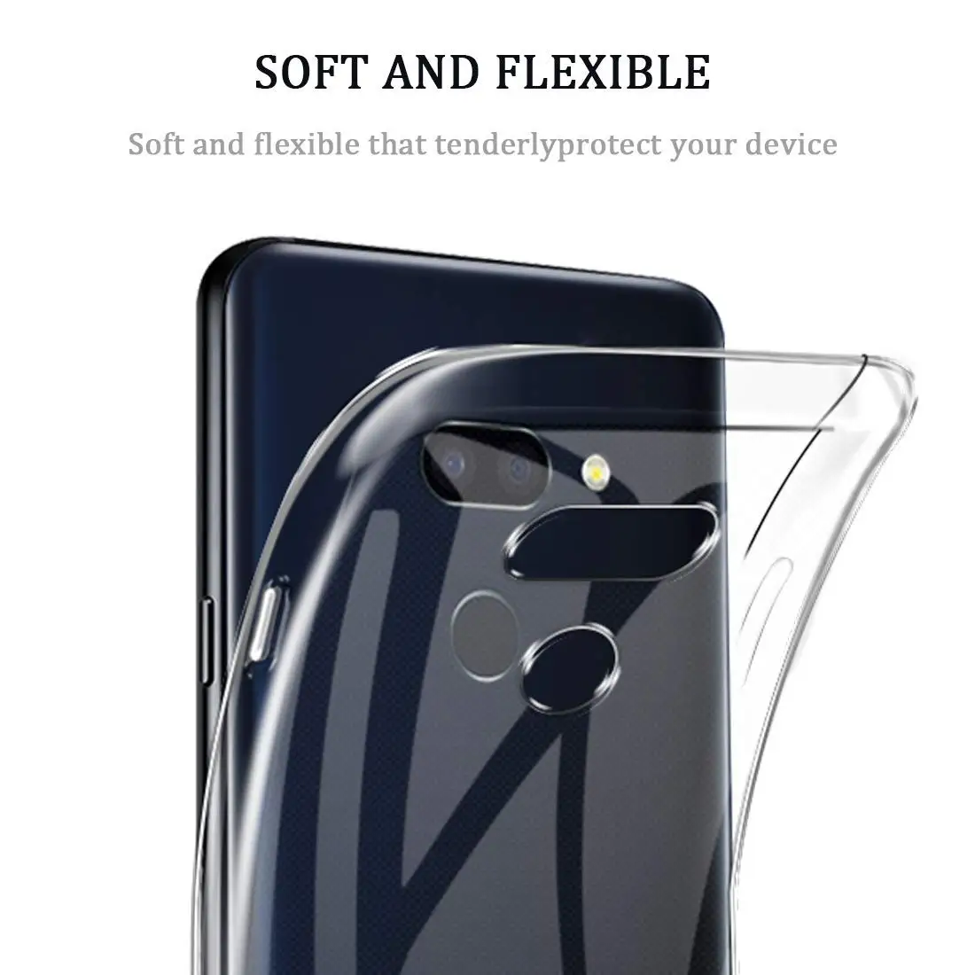 Чехол для LG G8 ThinQ TPU Силиконовый прочный прозрачный мягкий чехол защитный на