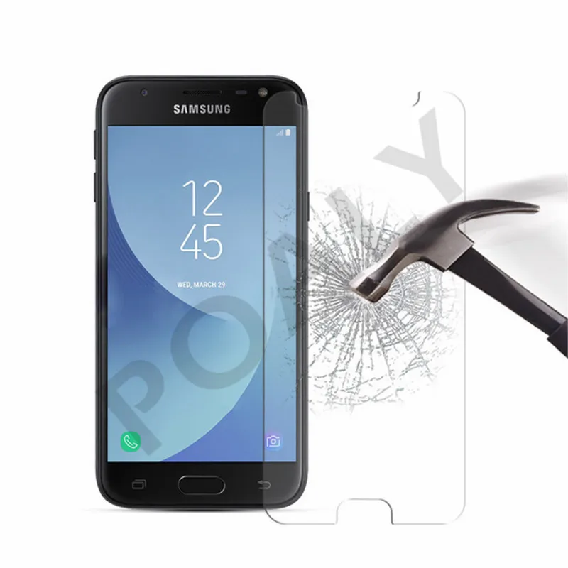Защитное стекло закаленное для Samsung Galaxy J3 2017 J330 J330F J330FN J330H | Мобильные телефоны и