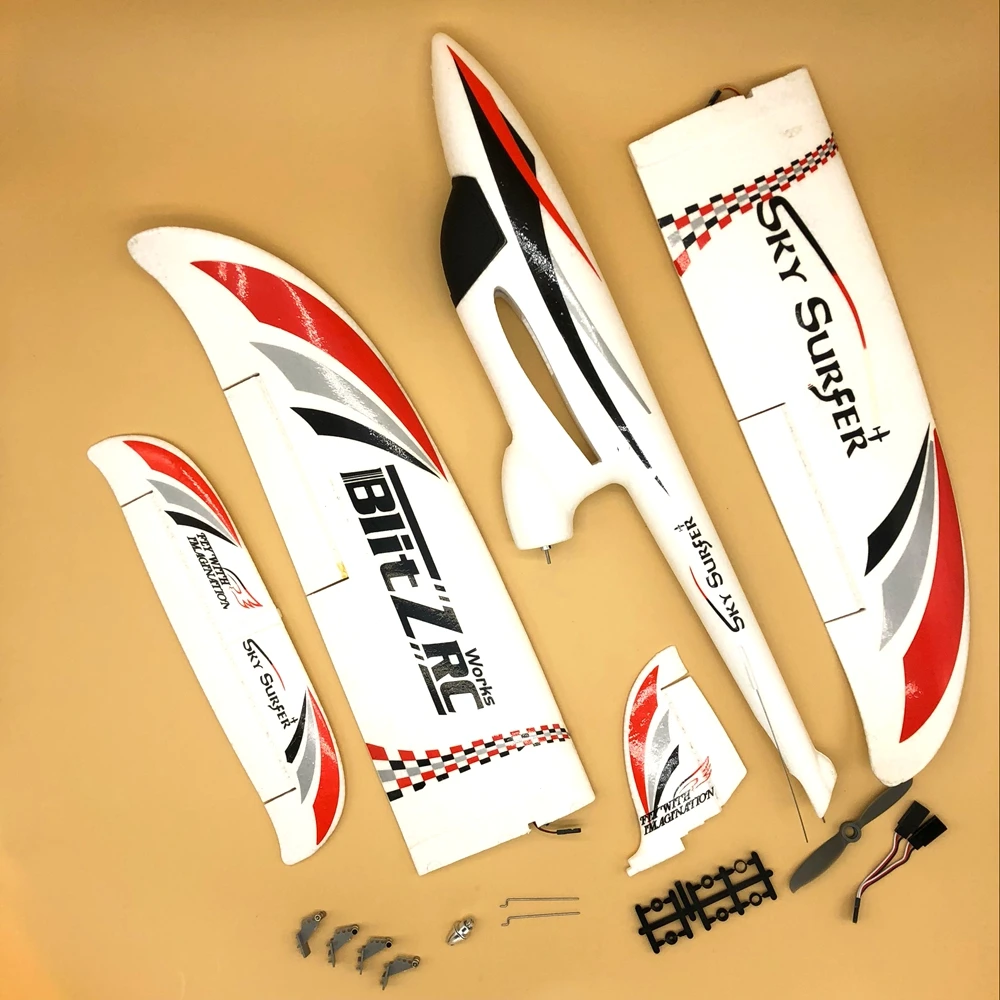 850 мм wingspan Sky Surfer propeller RC trainer airplane Бесплатная доставка|Радиоуправляемые самолеты| |