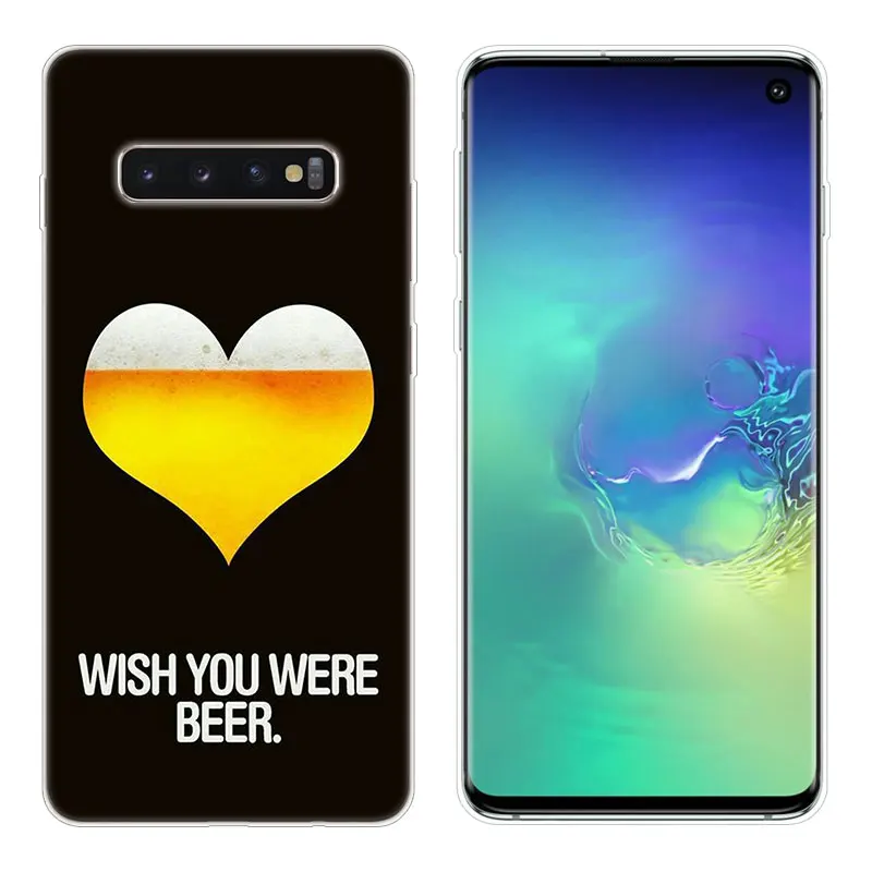 Горячее пиво и веселье стекло Мягкий силиконовый чехол для samsung Galaxy S10 S9 S8 Plus S7 Edge A6 A8 Plus A7 A9 A5 Модный чехол