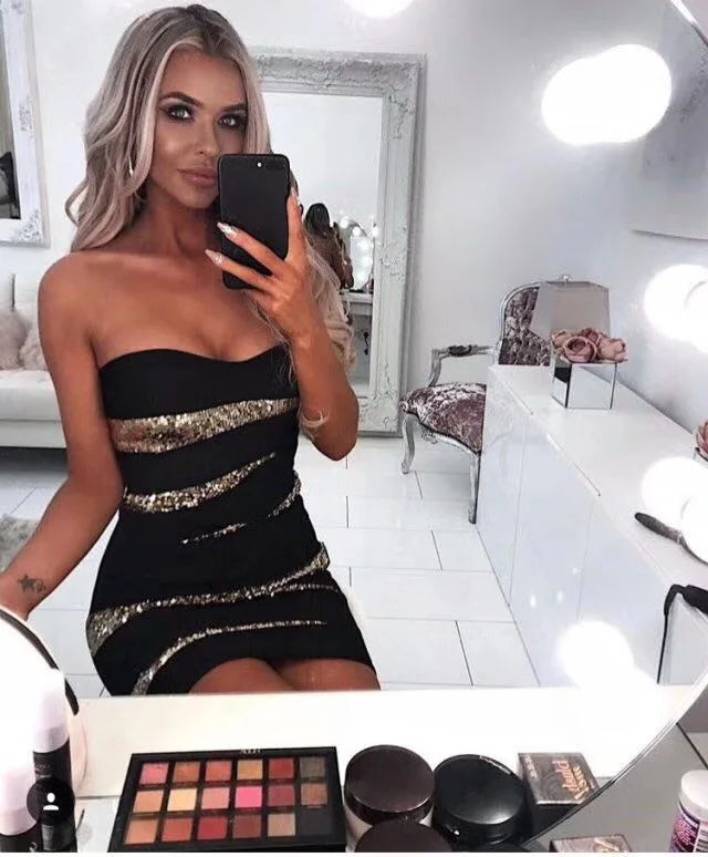 Женское сексуальное платье 2018 весеннее модное Золотое в полоску vestidos женское
