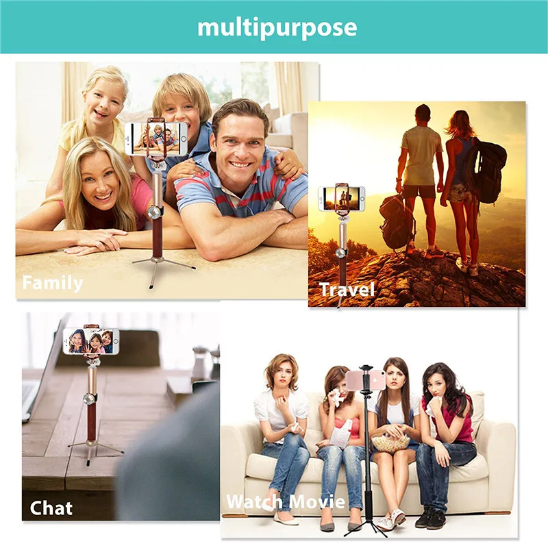 Селфи-Палка с потрясающим объективом беспроводной Bluetooth монопод Выдвижной