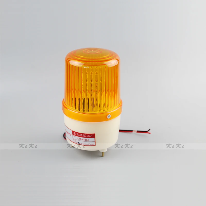 Yellow LTE-5103J Flash sound warning light led strobe siren industrial flashing amber alarm with buzzer 90dB | Обустройство дома