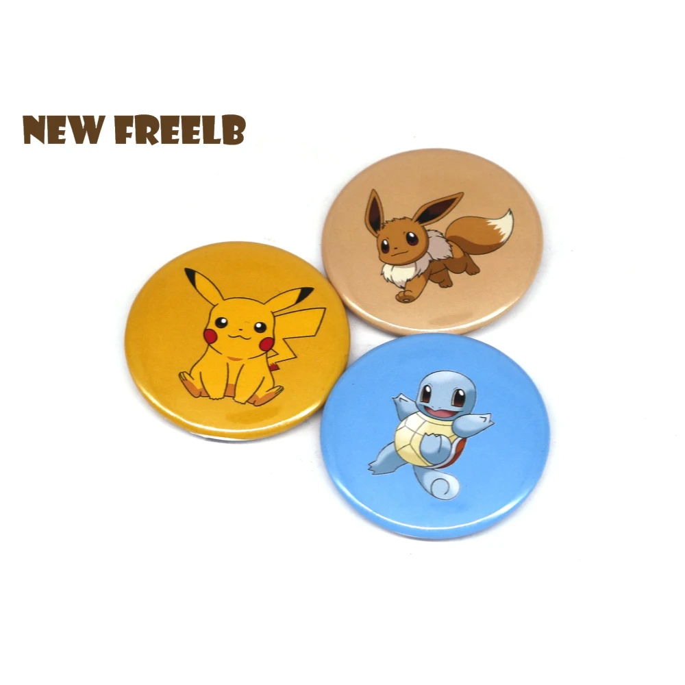 6 шт./компл. 1 45 &quotPokemon Gen 5 шт Pin back Buttons броши в стиле аниме Пикачу Бульбазавр