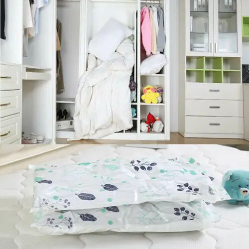 Eco-friendly Foldable Space Vacuum Dust-Proof Storage Bags Reusable Vacum Seal Bag Home bedroom Clothes Quilt Storage Bags