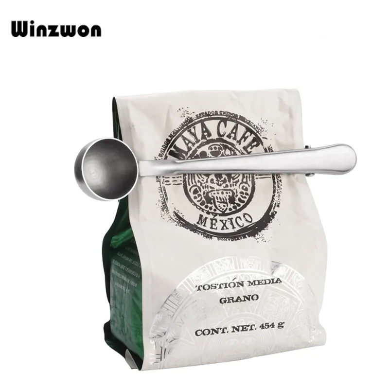

Spoon Coffee Clip Tea Spoons Coffee Scoop Stainless Steel Coffee Accessories Measuring Cup Kitchen Gadget Tools Supplies