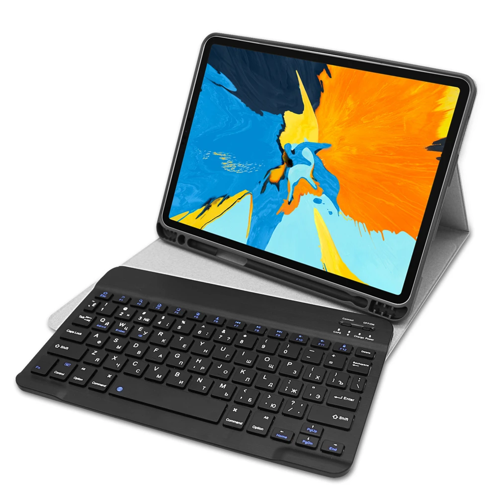 Kemile для iPad Pro 1" чехол клавиатура Bluetooth W карандашница Смарт Стенд Крышка для iPad Pro 1" дело Испанский клавиатура