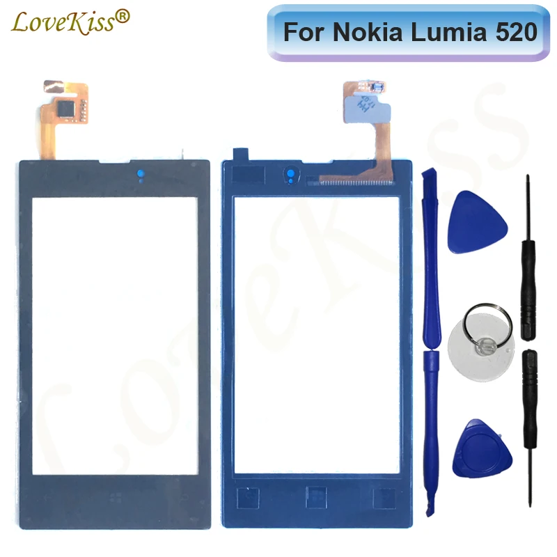 Сенсорная Передняя панель Lovekiss для Nokia Lumia 520 N520 сенсорный экран Датчик ЖК дисплей