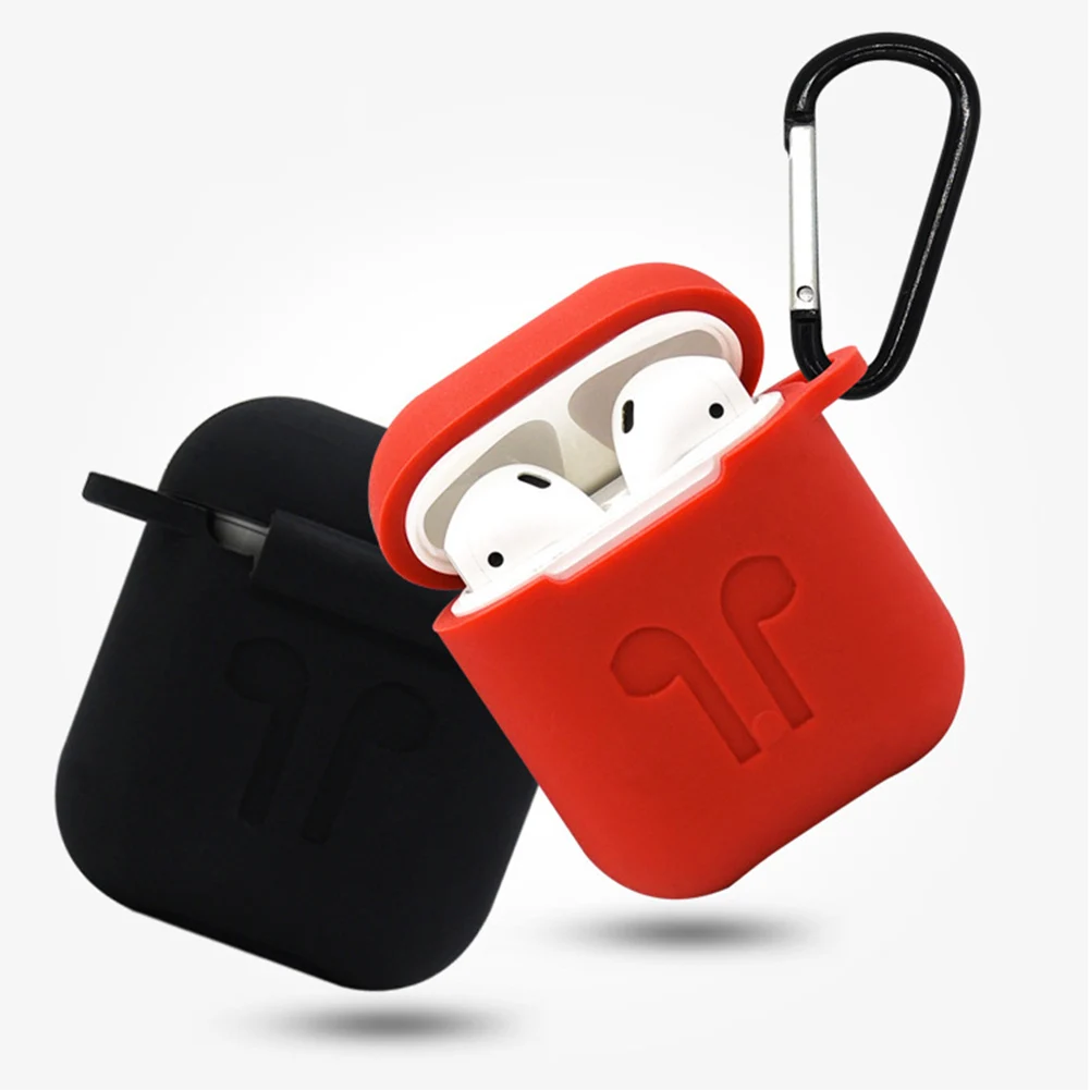 Силиконовый чехол защита для наушников Airpods 6 в 1 мягкий гарнитуры Apple Bluetooth