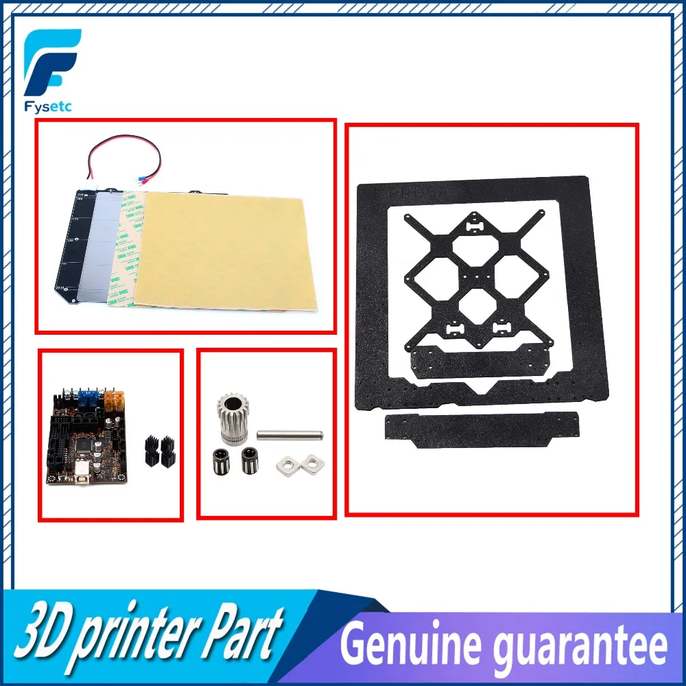 

Clone Prusa i3 MK3 Magnetic Heat Bed MK52+Steel Sheet+2X PEI+EinsyRambo 1.1b Board+Cloned Btech Dual Gear+ Aluminum Alloy Frame