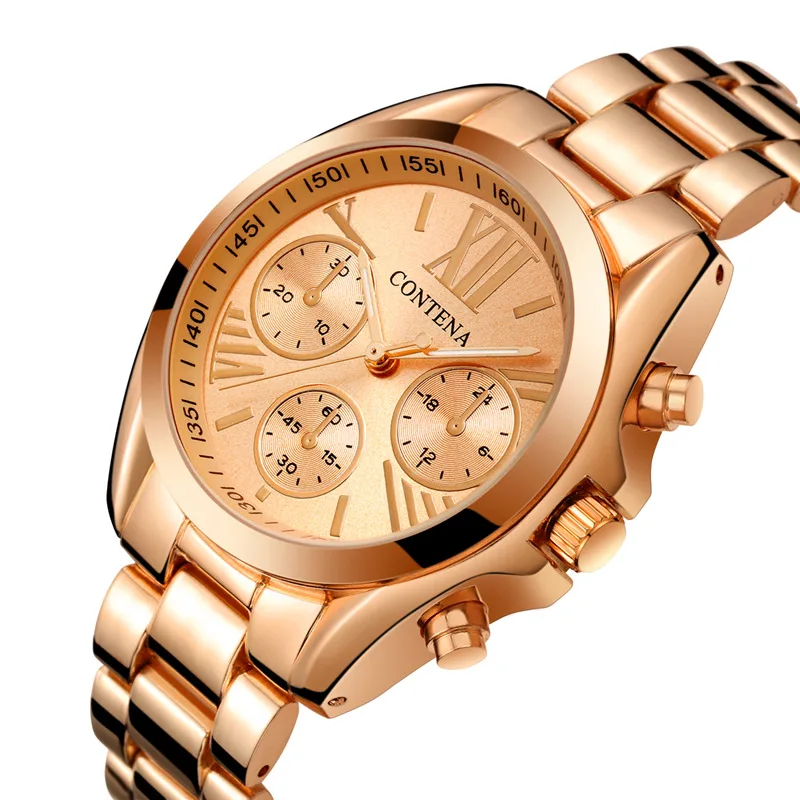 rose gold Повседневные Модные кварцевые часы женские часы Топ люксовый бренд известный наручные часы женские часы для женщин Hodinky Montre Femme - Цвет: rose gold