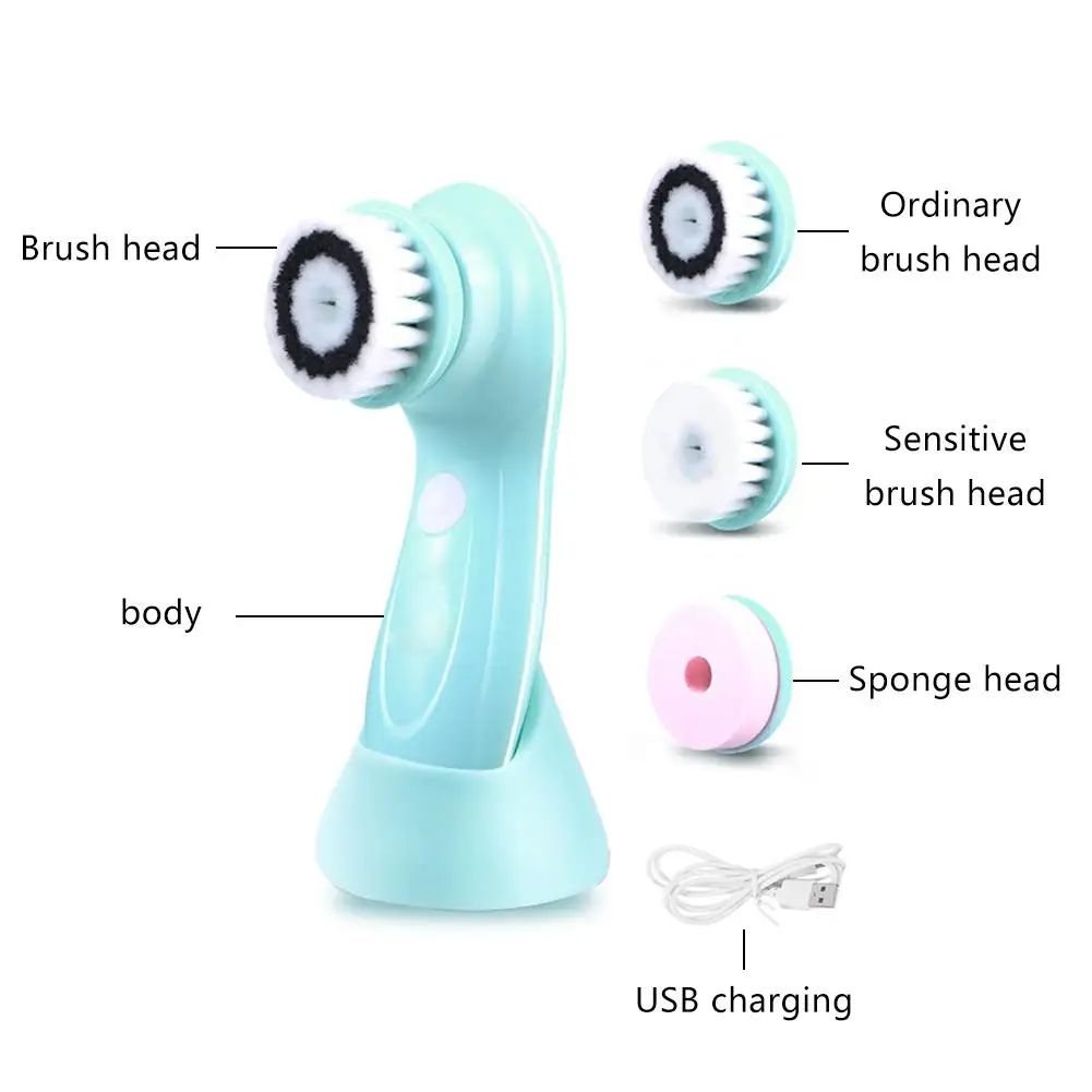 USB Перезаряжаемый водонепроницаемый инструмент для чистки лица удаления угрей