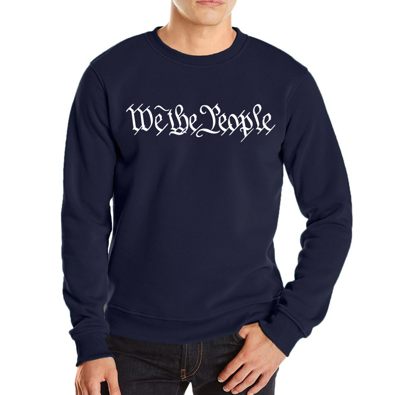 Толстовка с капюшоном We the People Мужская длинным рукавом спортивный флисовый