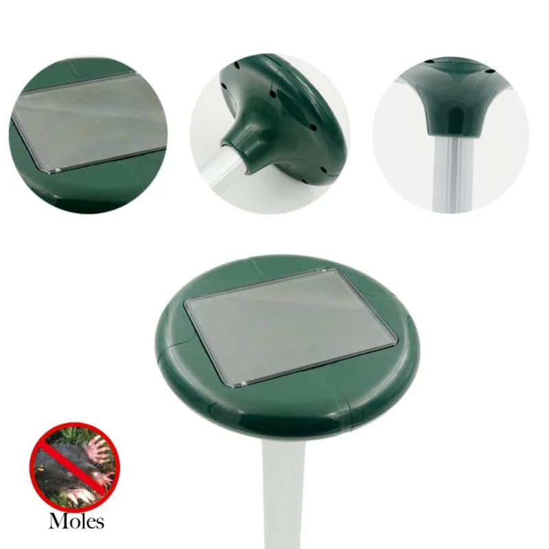 

Hot sell 2 pcs Solar Repeller Mouse Rat Snake Control Garden use summer Insect repellent with battery box