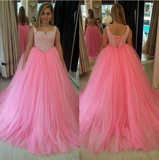 Роскошные Платья Quinceanera Милая Бисером Бретельках Бальное платье 16 Платье Девушки