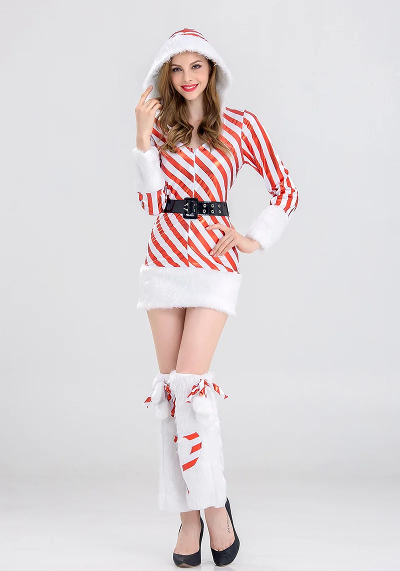 Горячая распродажа 2017 искусственное искушение для взрослых женщин костюм санта