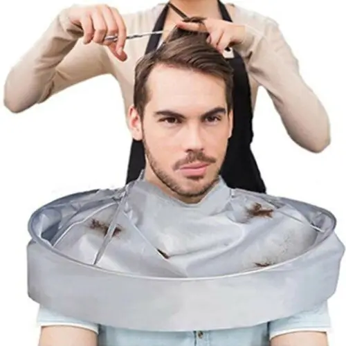 Мантия для стрижки волос парикмахерский фартук Cape Coupe de cheveux Robe Parapluie en nylon Cheveux Salon