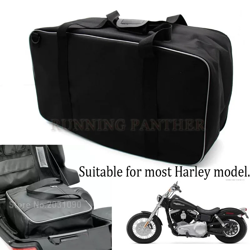 motorcycle  Rear box with lining bag Large gliding trunk bag Tour Pack Pak Soft Liner Bag for  Davidson Touring 93-15