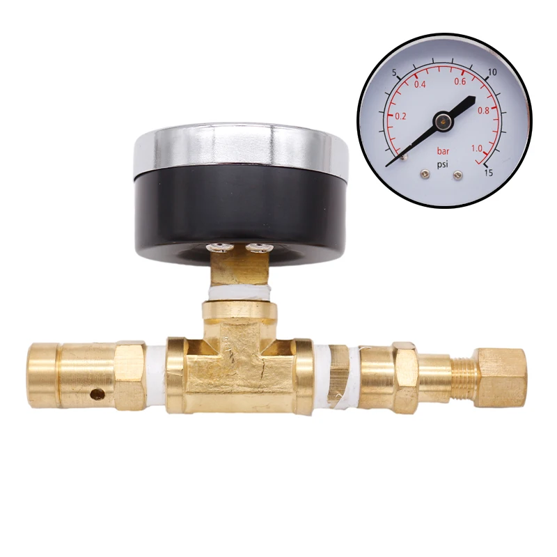 Регулируемый клапан сброса давления в сборе с манометром 0 ~ 15/60 psi оборудование