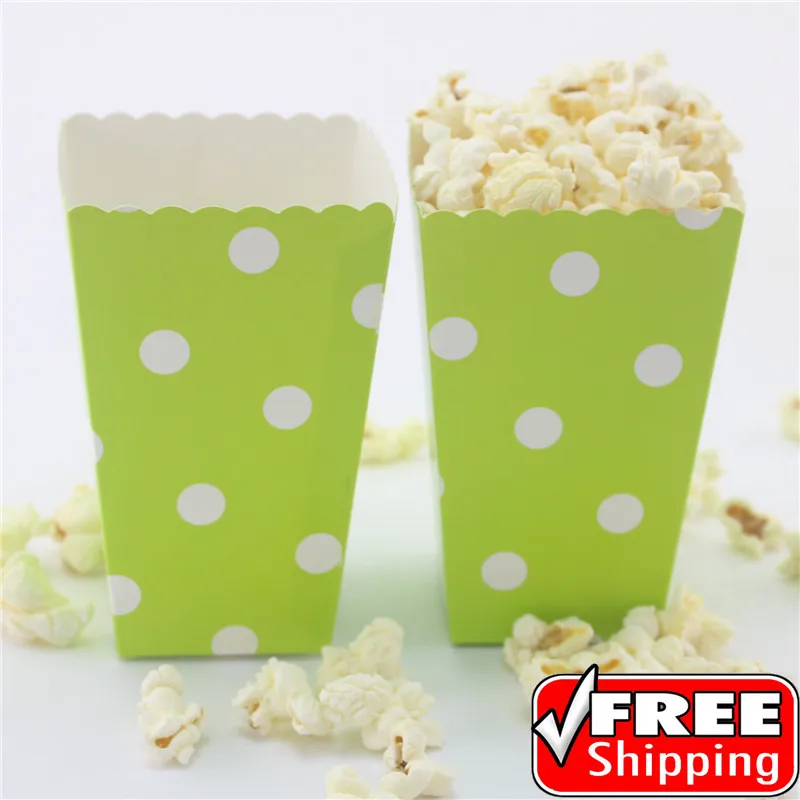 Es Polka Dot-cinema Birthday Party-diy Loot Gift Candy Snack Paper Treat Buckets,wedding Favor Boxes
