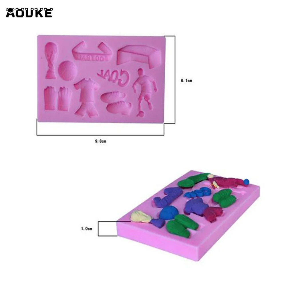 DIY Инструменты для украшения торта Кубок мира по футболу гол кроссовки 3D шоколада