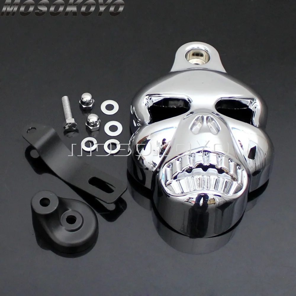 Чехол для мотоцикла Cowbell Skull Horn Harley Sportster Dyna Softail Glide Ultra Electra Road King Classic (1992