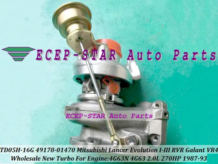 TD05-16G 49178-01470 4917801470 MR239345 турбо для Mitsubishi Lancer Evolution I II III RVR Galant VR4 1987-93 4G63N 2.0L 270HP |