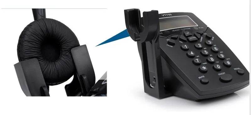 Профессиональная гарнитура для колл центра телефонная с набором клавиш телефон