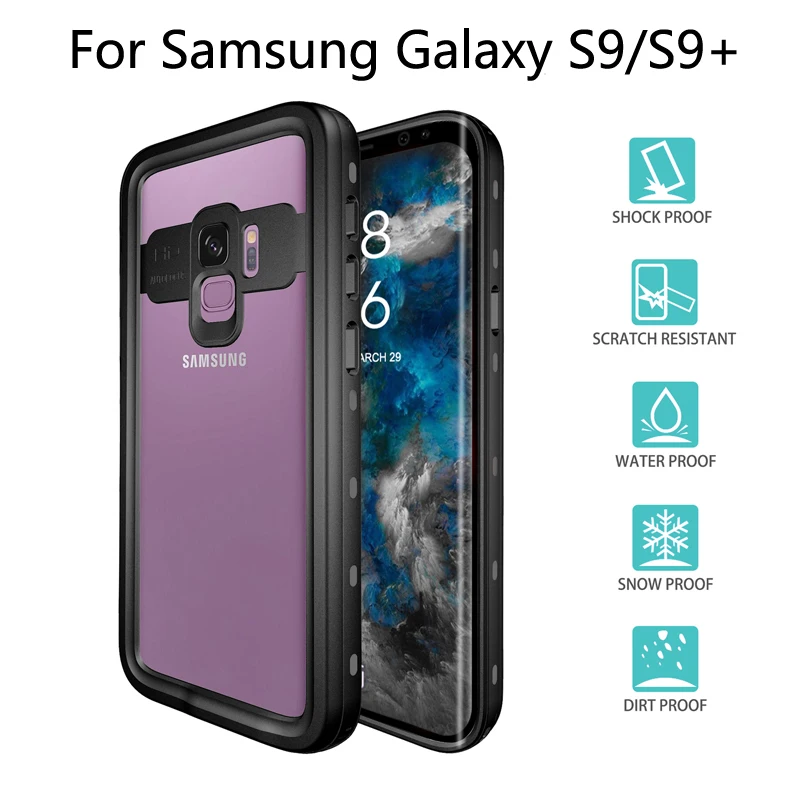 Водонепроницаемый чехол S9 для дайвинга Samsung Galaxy plus противоударные чехлы с полной